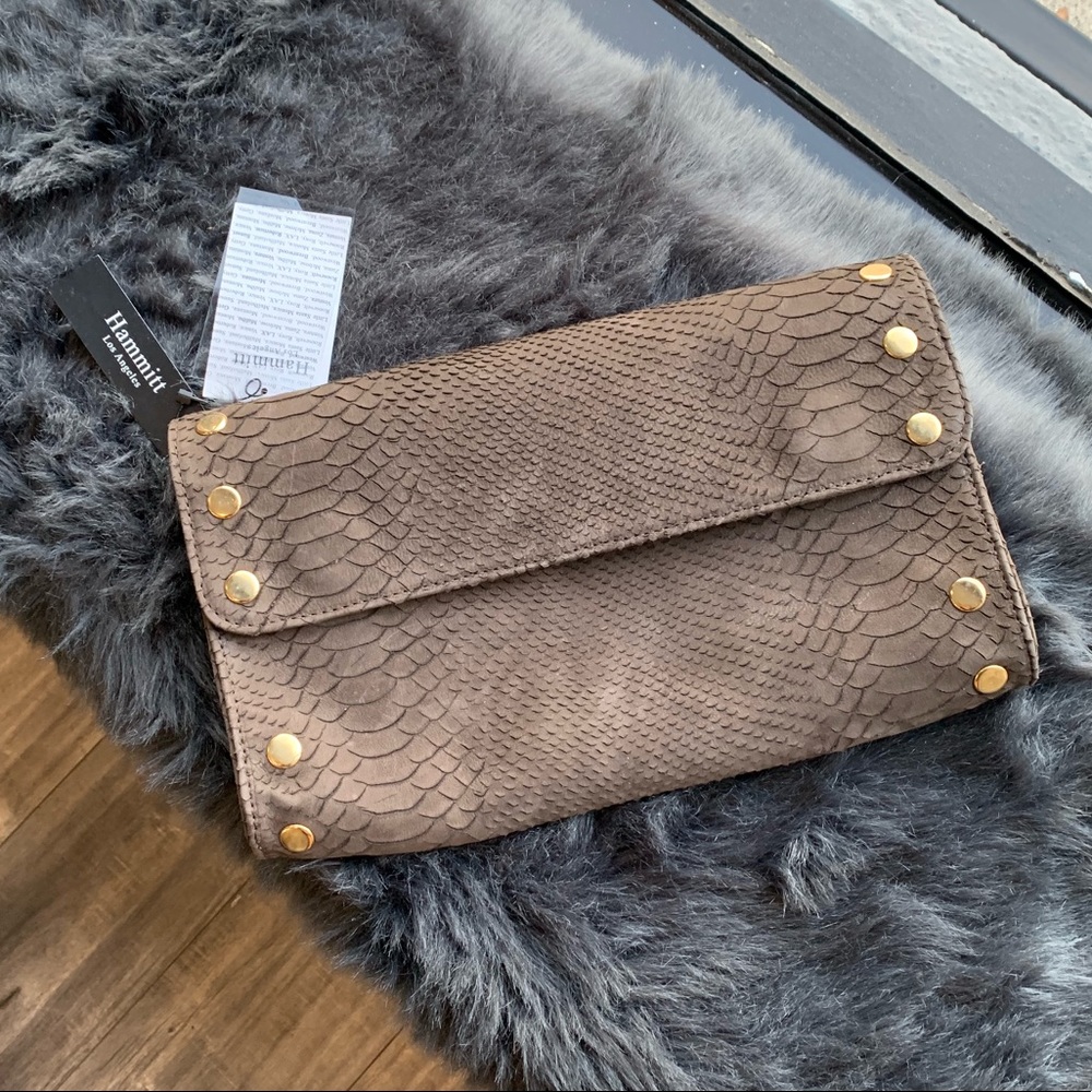 🎁NWT Hammitt Leather Clutch
